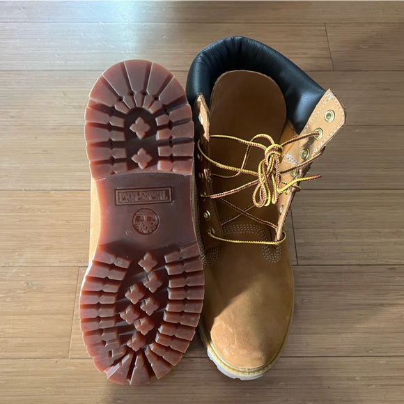 Timberland TB010061 713 Wheat Nubuck 6 Inch Premium Waterproof Boots Size 7.5 - Picture 7 of 8